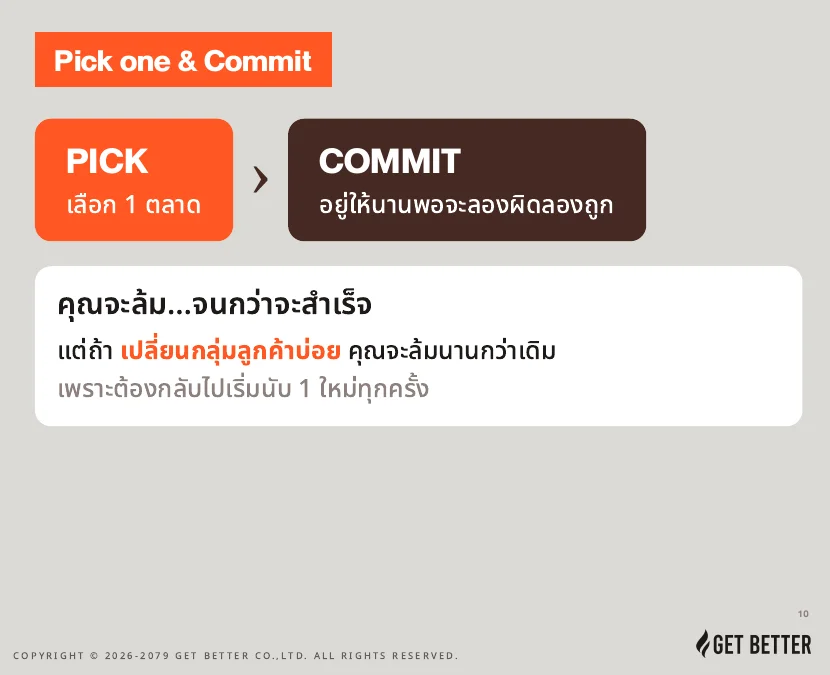 Pick one and Commit เลือกหนึ่งตลาดแล้วอยู่ให้นาน — สรุป $100M Offers EP2