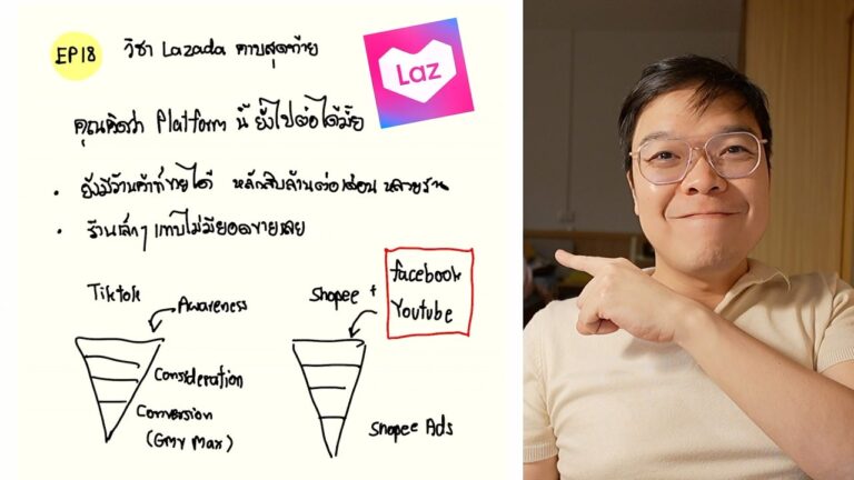 สรุป LIVE EP18 วิชา Lazada คาบสุดท้าย ค่าธรรมเนียมและกล่องแคมเปญ Lazada 2026